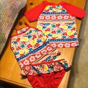 Three pieces! Floatimini swimsuit!